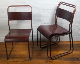 stacking chairs vintage retro kitchen bakelite
